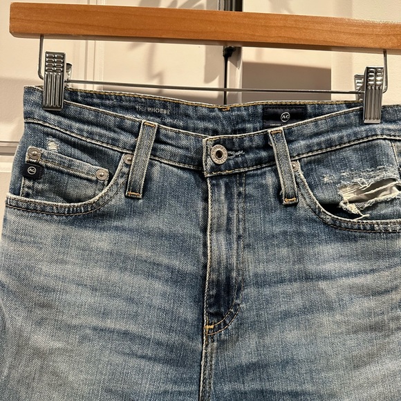 AG Adriano Goldschmied “The Phoebe” Distressed High Waisted Jeans Women’s 25R - Picture 12 of 12